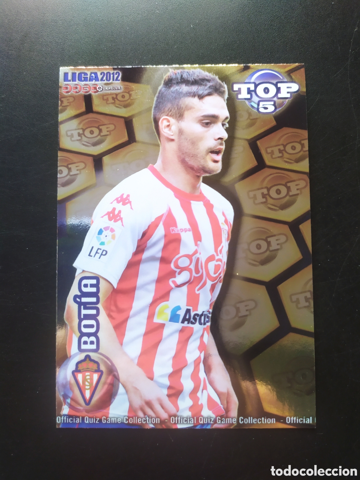 Cromos de Futebol: Mundicromo fichas Liga 2011 2012 11 12 Botia top brillo dorado n&deg; 576 Sporting Gijon