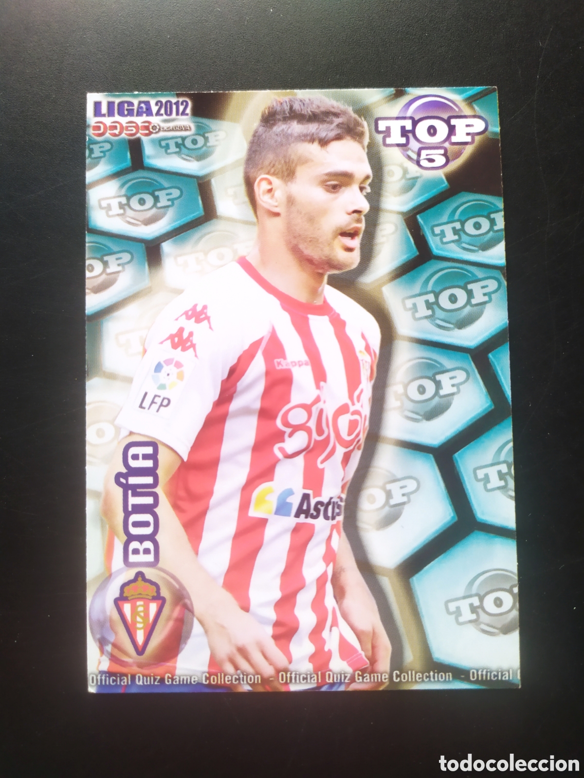 Cromos de Futebol: Mundicromo fichas Liga 2011 2012 11 12 Botia top mate n&deg; 576 Sporting Gijon