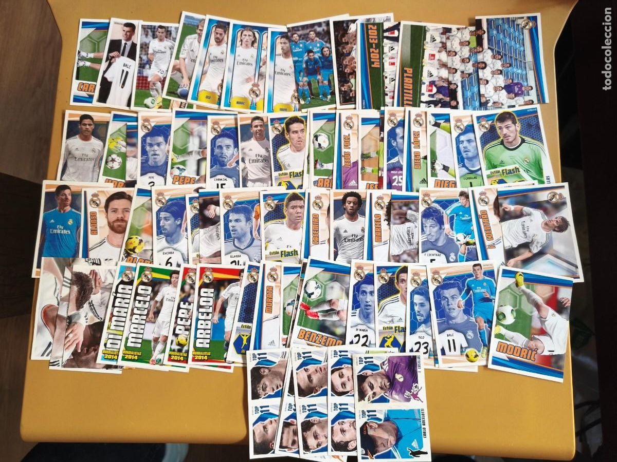 Cromos de f&uacute;tbol: coleccion oficial real madrid 2013 14, contiene 73 cromos