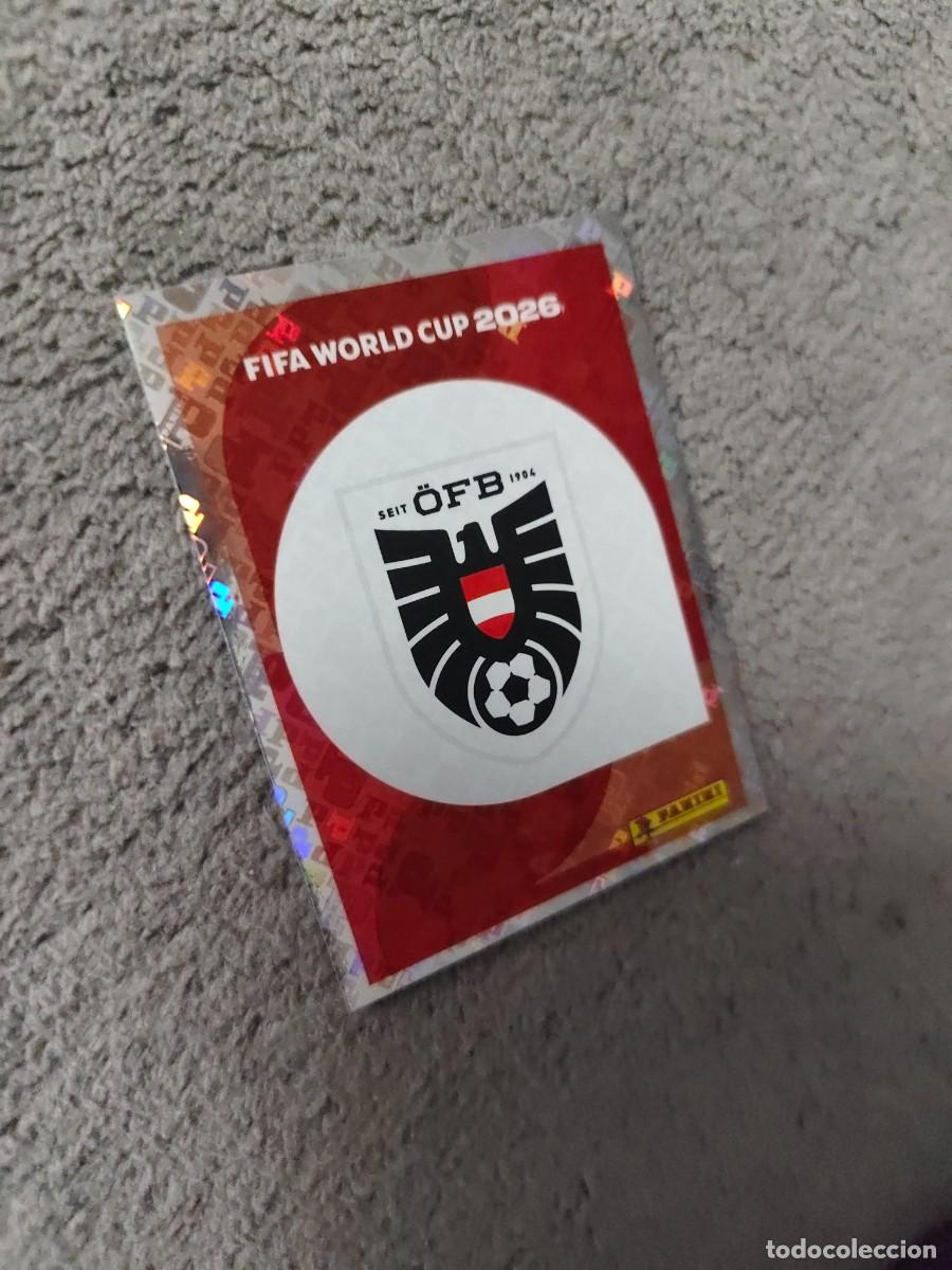 Figurine di Calcio: AUT 1 AUT1 MUNDIAL 2026 PANINI LOGO ESCUDO AUSTRIA 26 WORLD CUP STICKER PANINI FIFA AAZ
