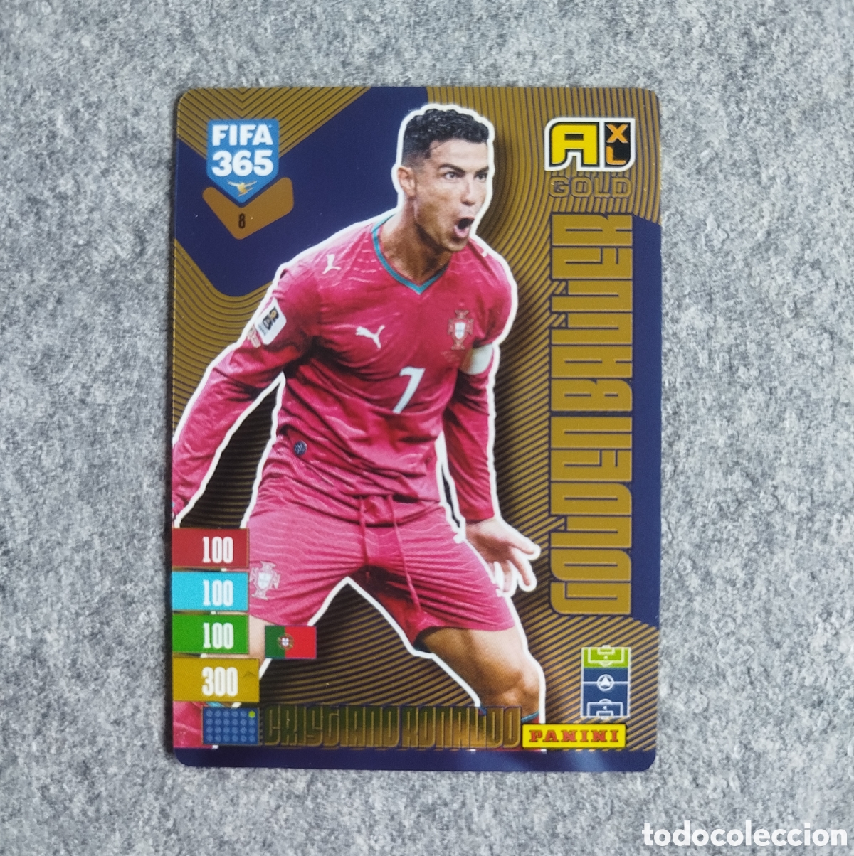 Cromos de Futebol: CRISTIANO RONALDO GOLDEN BALLER ADRENALYN XL FIFA 365 2027 CROMO TRADING CARD PANINI GOLDENBALLER