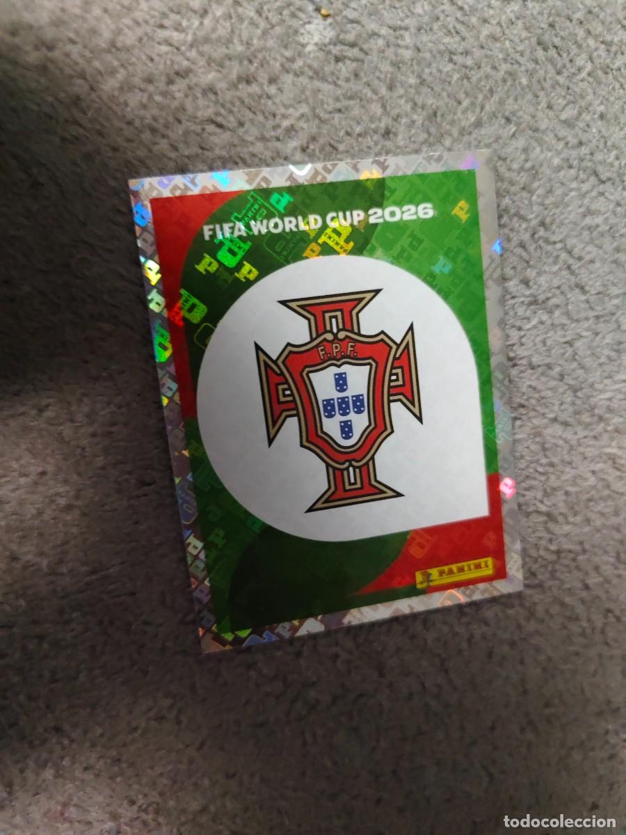 Cartes &agrave; collectionner de Football: POR 1 POR1 MUNDIAL 2026 PANINI LOGO ESCUDO PORTUGAL 26 WORLD CUP STICKER PANINI FIFA AAZ