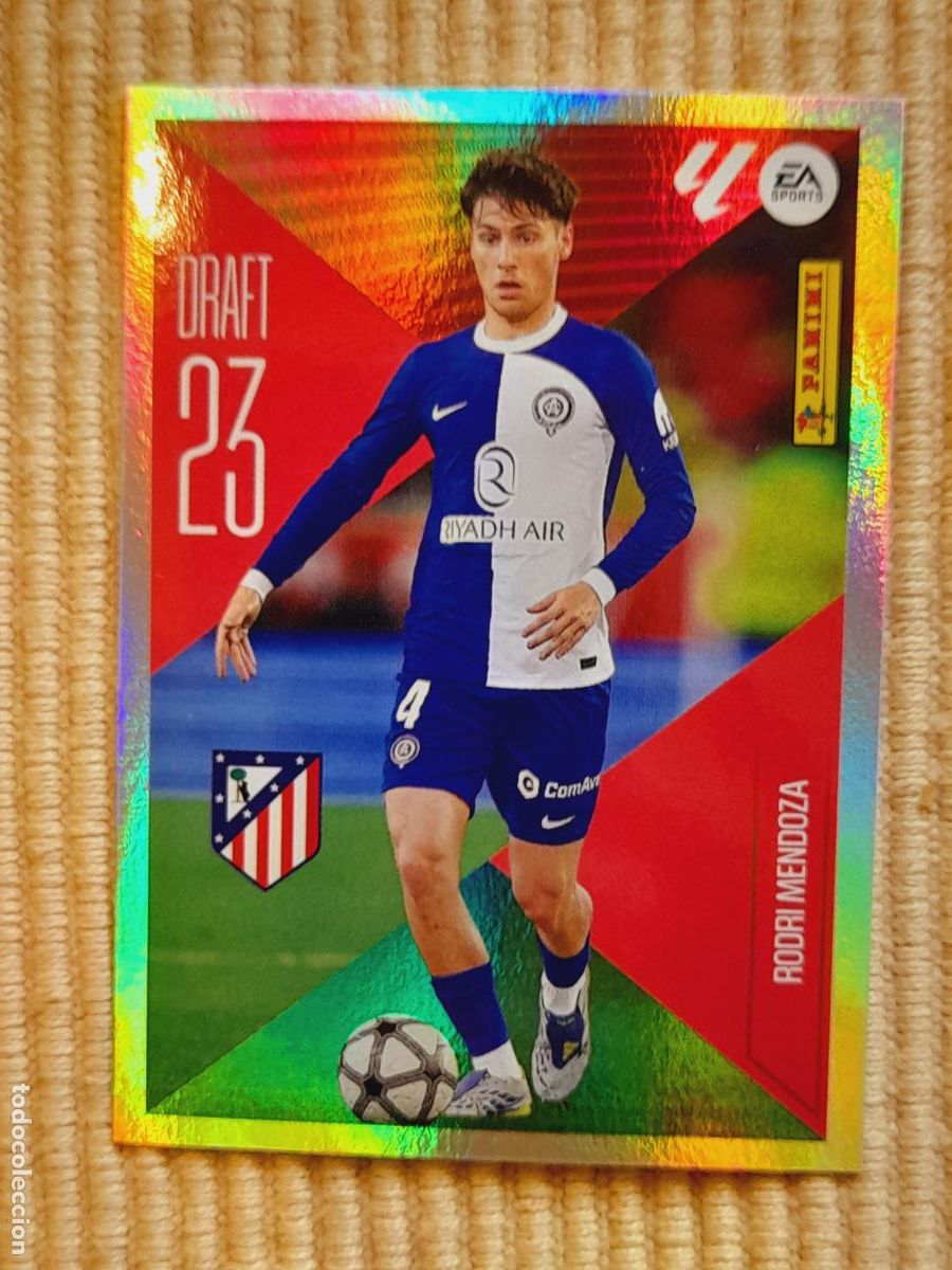 Cromos de f&uacute;tbol: CROMO 21 RODRI MENDOZA (DRAFT 23) ATLETICO MADRID LIGA 26-27 2026 2027 &Aacute;LBUM ESTE