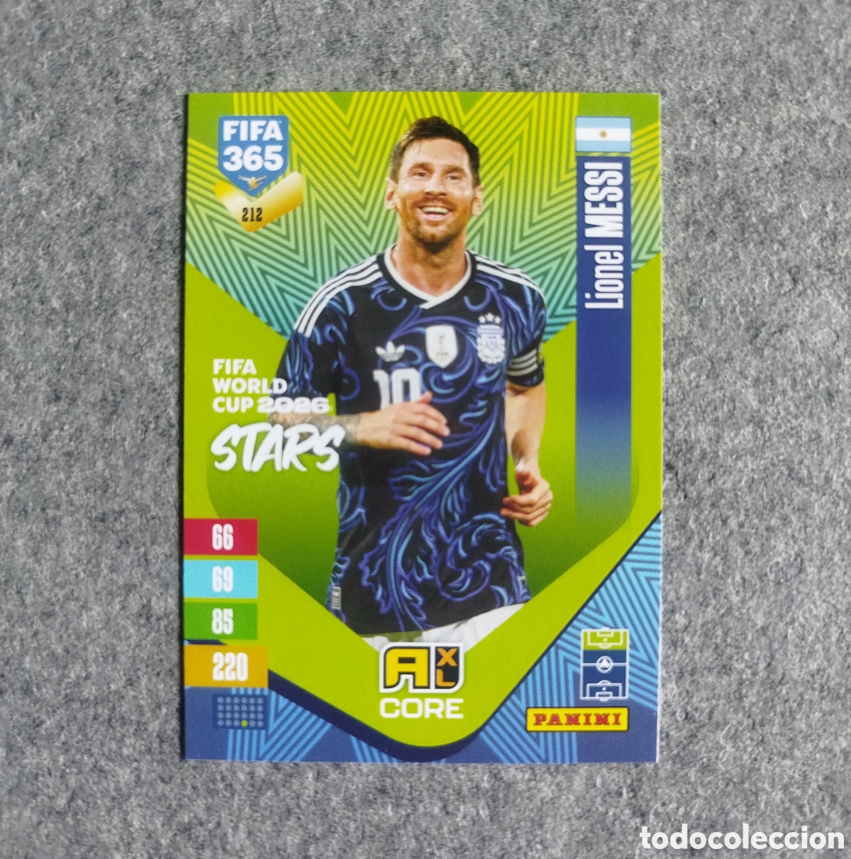 Cromos de f&uacute;tbol: MESSI STARS MUNDIAL 2026 ARGENTINA ADRENALYN XL FIFA 365 2027 CROMO TRADING CARD PANINI