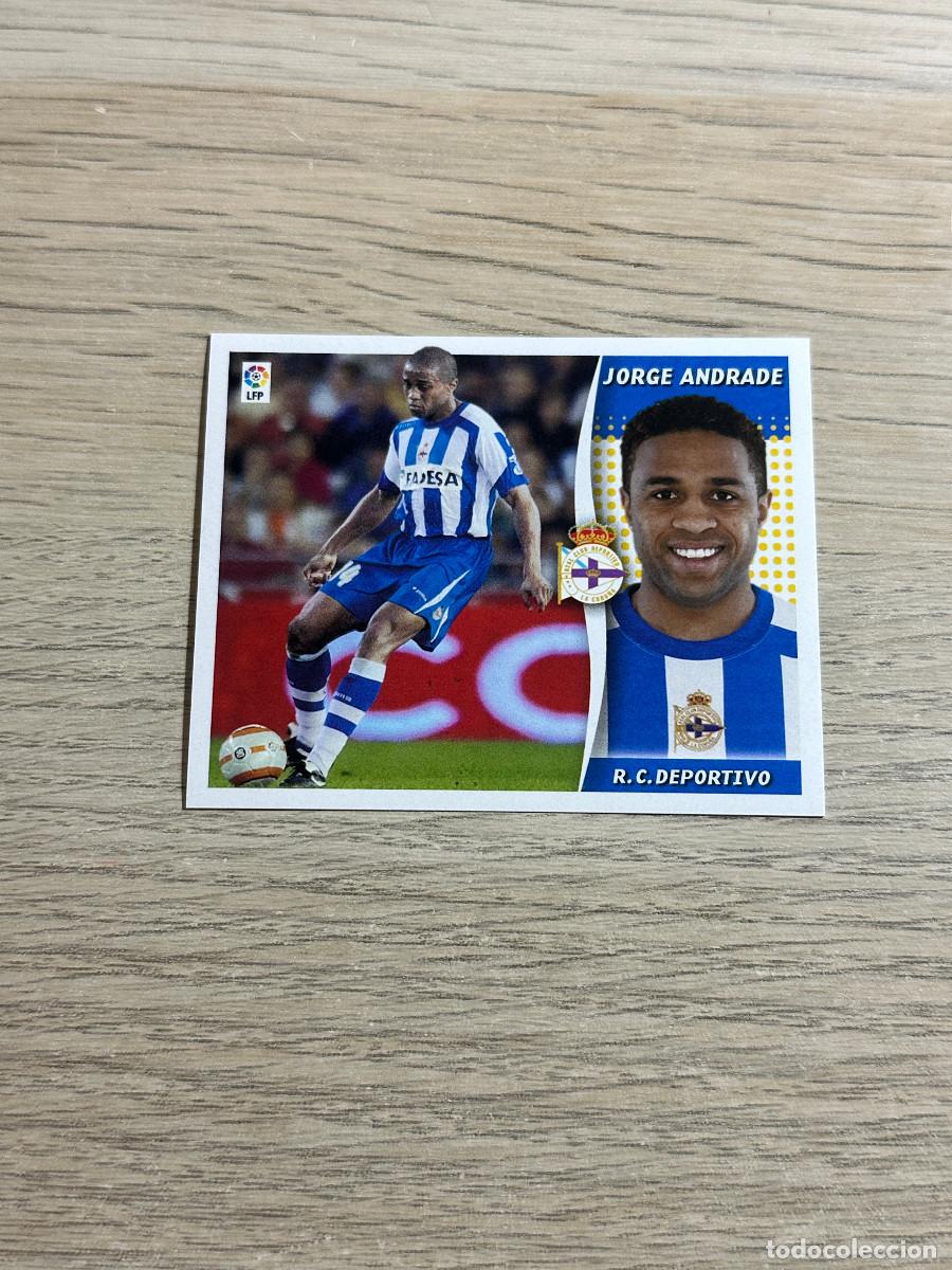 Cromos de f&uacute;tbol: JORGE ANDRADE DEPORTIVO COLECCIONES ESTE LIGA 2006 2007 06 07 SIN PEGAR NUNCA PEGADO