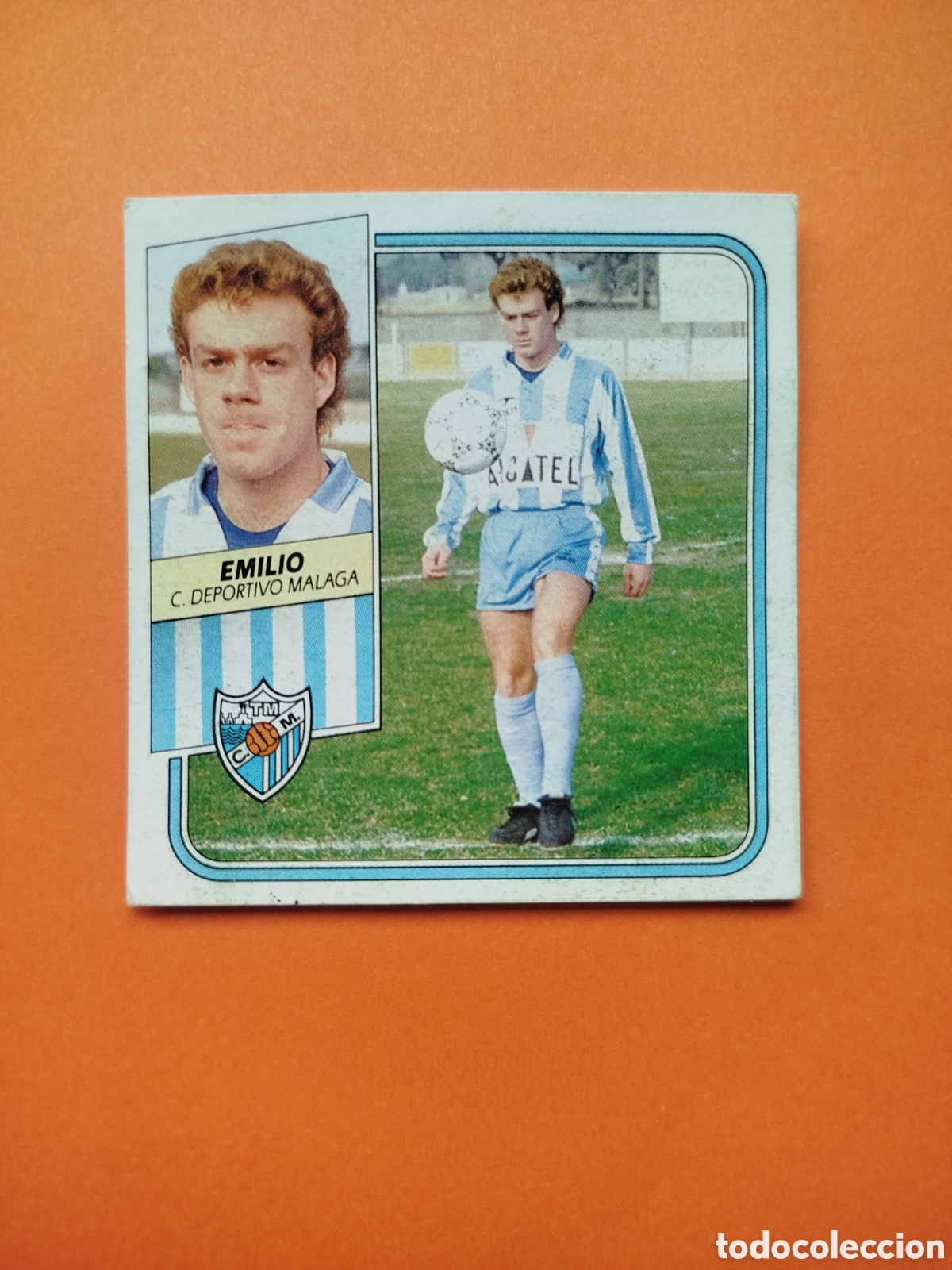 Cromos de f&uacute;tbol: EMILIO BAJA MALAGA LIGA ESTE 89-90 DESPEGADO