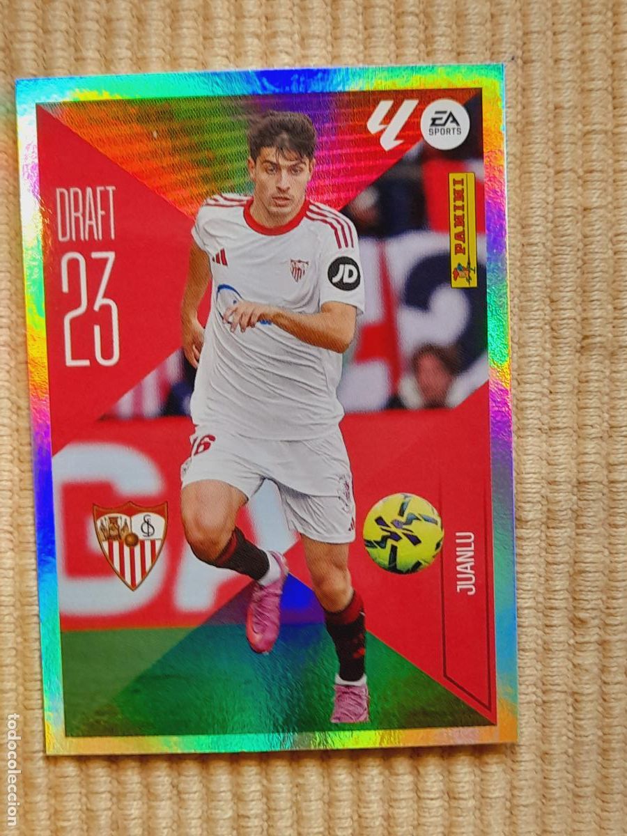 Cromos de f&uacute;tbol: CROMO 14 JUANLU (DRAFT 23) SEVILLA FC LIGA 26-27 2026 2027 &Aacute;LBUM ESTE