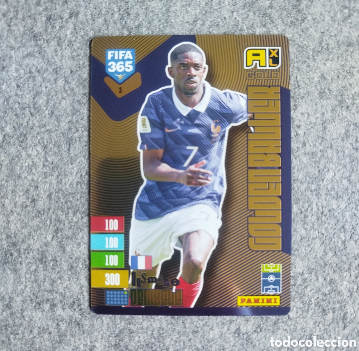Cromos de f&uacute;tbol: DEMBELE GOLDEN BALLER PSG ADRENALYN XL FIFA 365 2027 CROMO TRADING CARD PANINI GOLDENBALLER