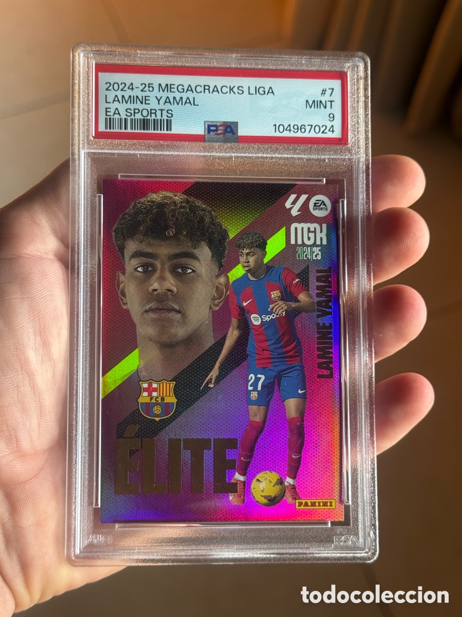 Cromos de f&uacute;tbol: Lamine Yamal Megacracks 24/25 Elite PSA9