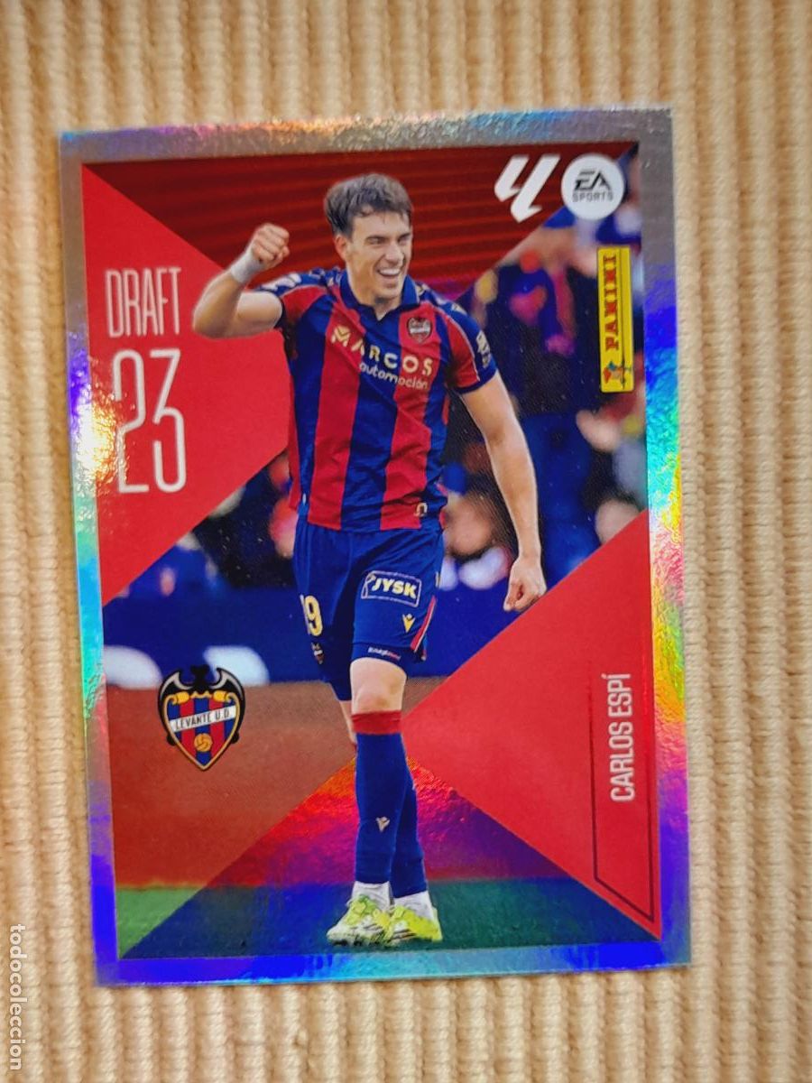 Figurine di Calcio: CROMO 4 CARLOS ESPI (DRAFT 23) LEVANTE UD LIGA 26-27 2026 2027 &Aacute;LBUM ESTE