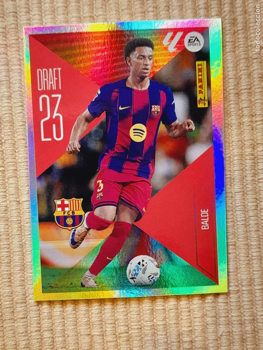 Cromos de f&uacute;tbol: CROMO 2 BALDE (DRAFT 23) FC BARCELONA LIGA 26-27 2026 2027 &Aacute;LBUM ESTE