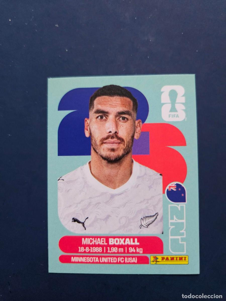 Fu&szlig;ball-Sticker: NZL 4 MICHAEL BOXALL NUEVA ZELANDA FIFA WORLD CUP MUNDIAL 26 2026 SIN PEGAR NUNCA PEGADO