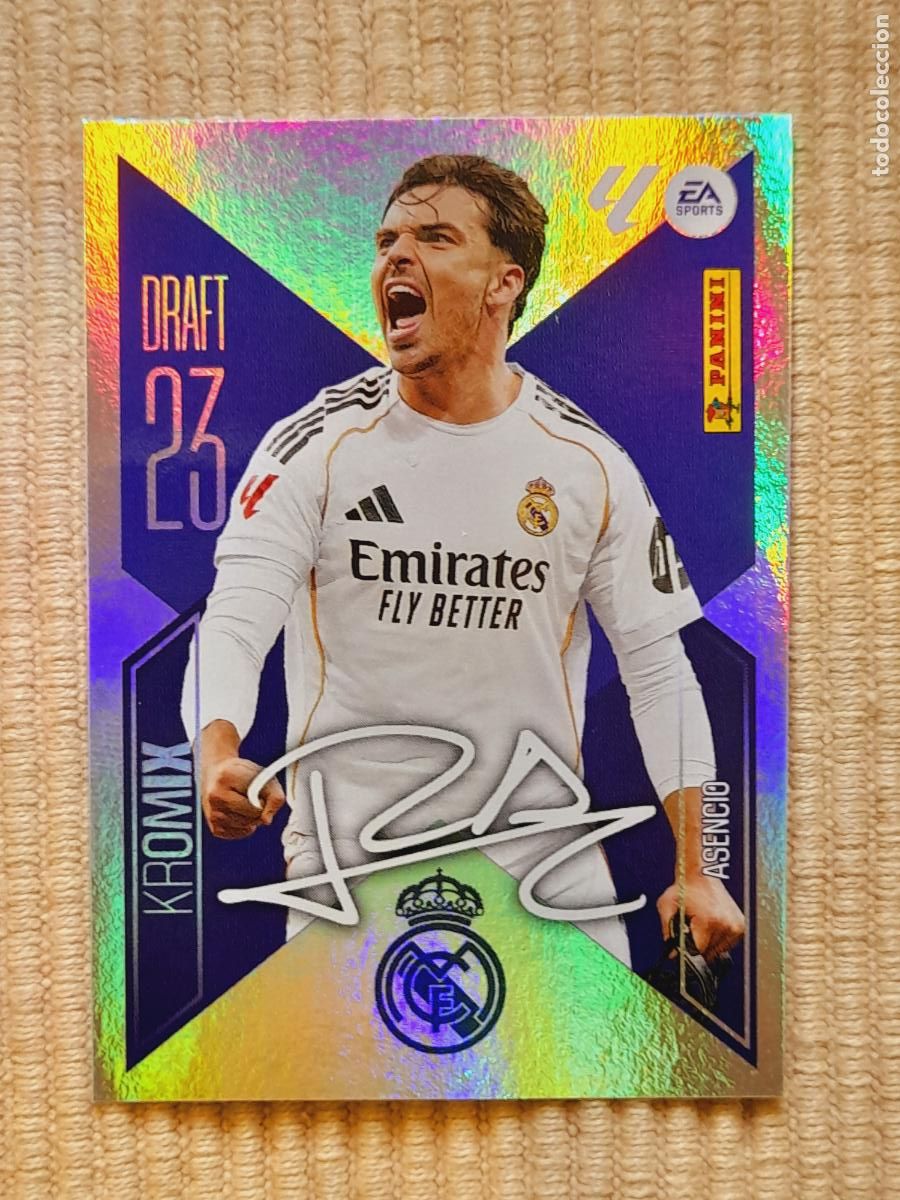 Cromos de f&uacute;tbol: CROMO K1 (K 1) ASENCIO (DRAFT 23 KROMIX ) REAL MADRID LIGA 26-27 2026 2027 &Aacute;LBUM ESTE