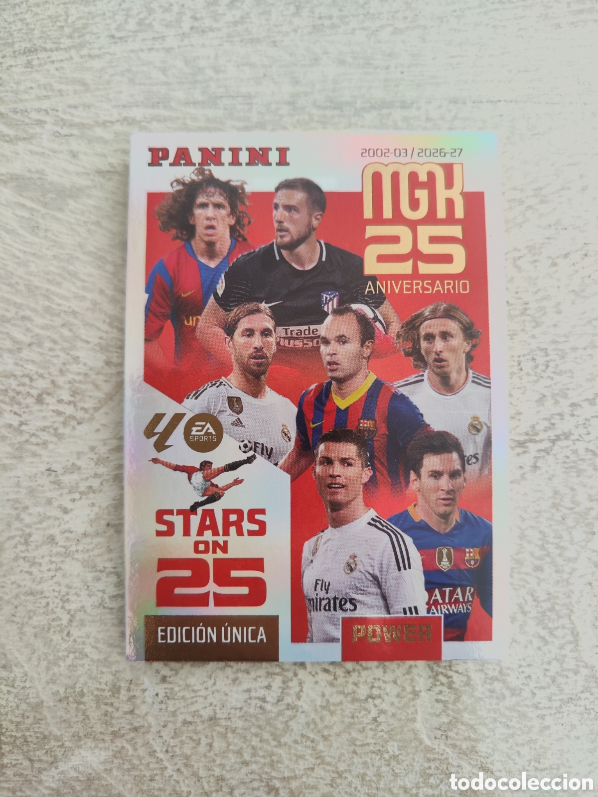 Fu&szlig;ball-Sticker: Megacracks 26 27 Stars on 25 power 425P Messi Iniesta Ronaldo