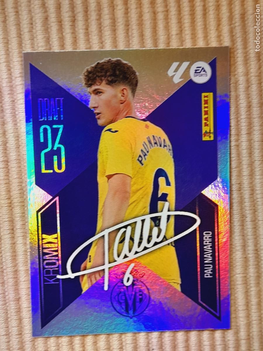 Fu&szlig;ball-Sticker: CROMO K18 (K 18) PAU NAVARRO (DRAFT 23 KROMIX ) VILLARREAL CF LIGA 26-27 2026 2027 &Aacute;LBUM ESTE
