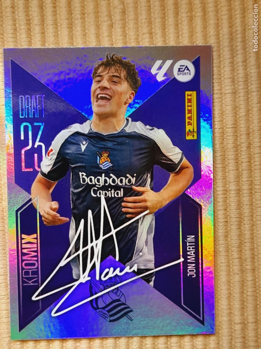 Cartes &agrave; collectionner de Football: CROMO K13 (K 13) JON MARTIN (DRAFT 23 KROMIX ) REAL SOCIEDAD LIGA 26-27 2026 2027 &Aacute;LBUM ESTE
