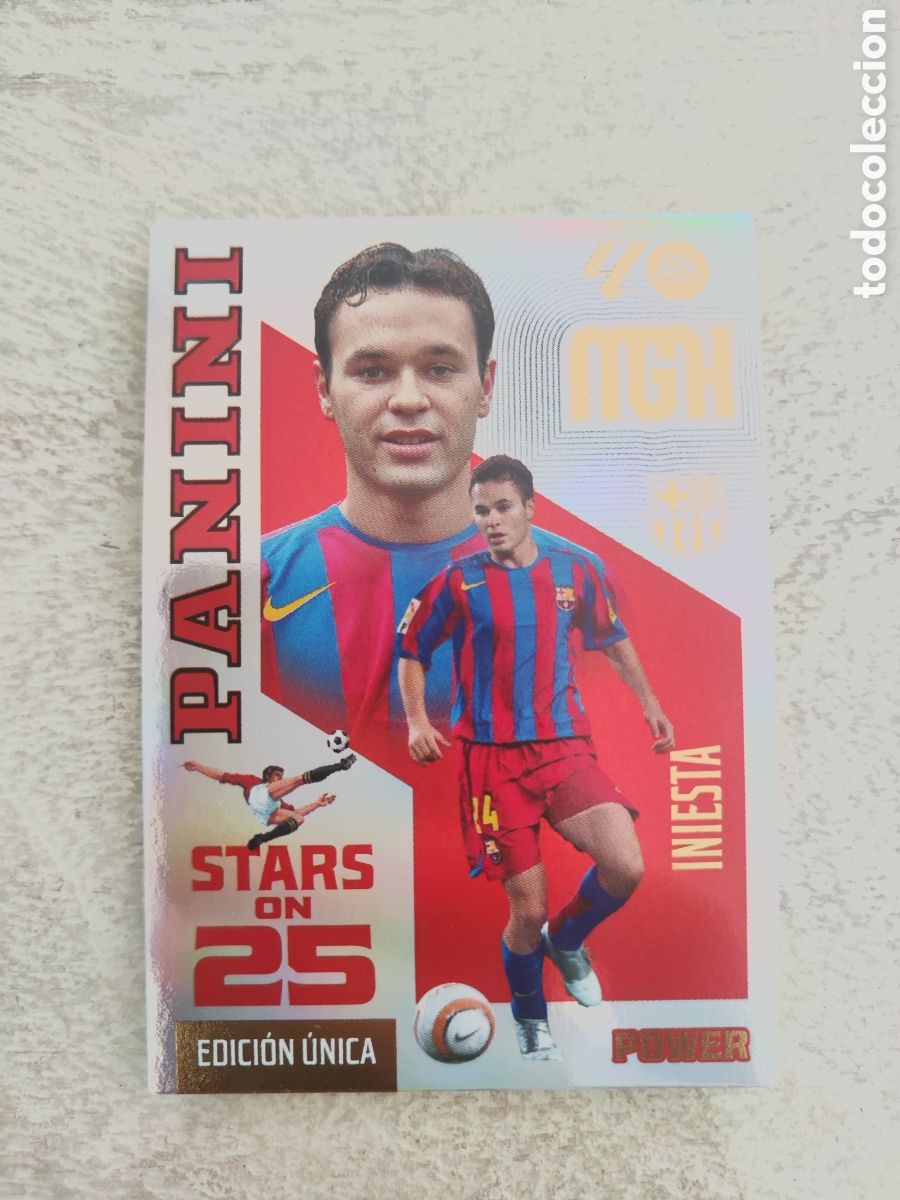 Cartes &agrave; collectionner de Football: Megacracks 26 27 Stars on 25 power 434P Barcelona Iniesta