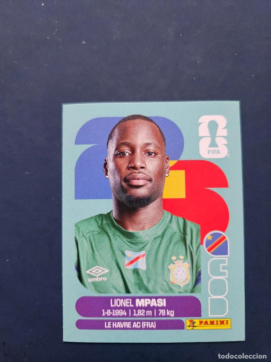 Cartes &agrave; collectionner de Football: COD 2 LIONEL MPASI REP DEM CONGO FIFA WORLD CUP MUNDIAL 26 2026 SIN PEGAR NUNCA PEGADO