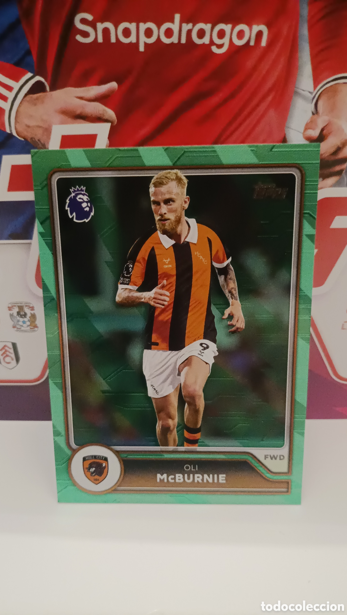 Cartes &agrave; collectionner de Football: McBurnie ( Hull City) Parallel Topps Premier League 26/27