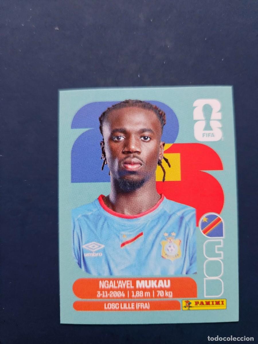 Cartes &agrave; collectionner de Football: COD 9 NGALAYEL MUKAU REP DEM CONGO FIFA WORLD CUP MUNDIAL 26 2026 SIN PEGAR NUNCA PEGADO