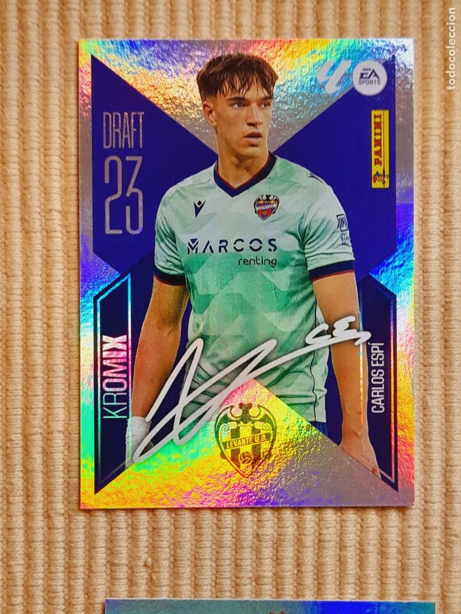Cartes &agrave; collectionner de Football: CROMO K4 (K 4) CARLOS ESPI (DRAFT 23 KROMIX ) LEVANTE UD LIGA 26-27 2026 2027 &Aacute;LBUM ESTE
