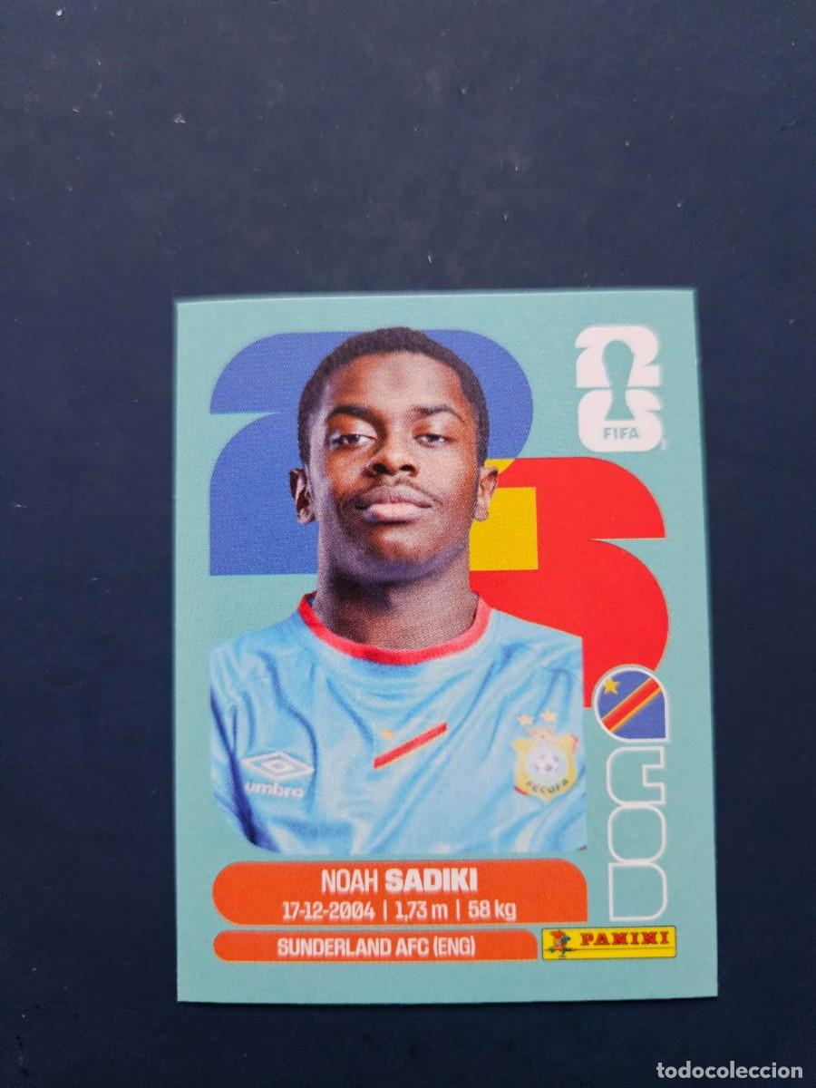 Cromos de f&uacute;tbol: COD 12 NOAH SADIKI REP DEM CONGO FIFA WORLD CUP MUNDIAL 26 2026 SIN PEGAR NUNCA PEGADO