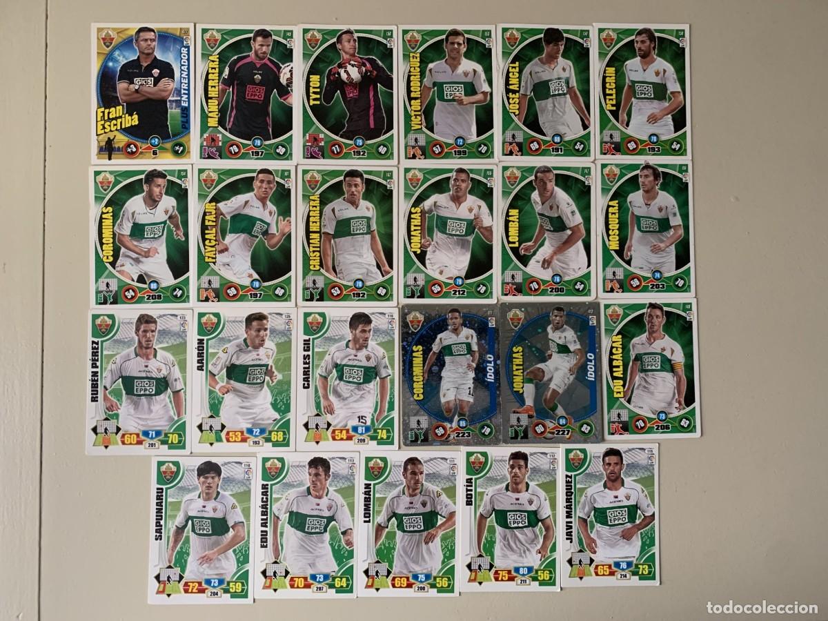 Cromos de f&uacute;tbol: LOTE DE CROMOS DE FUTBOL DEL ELCHE