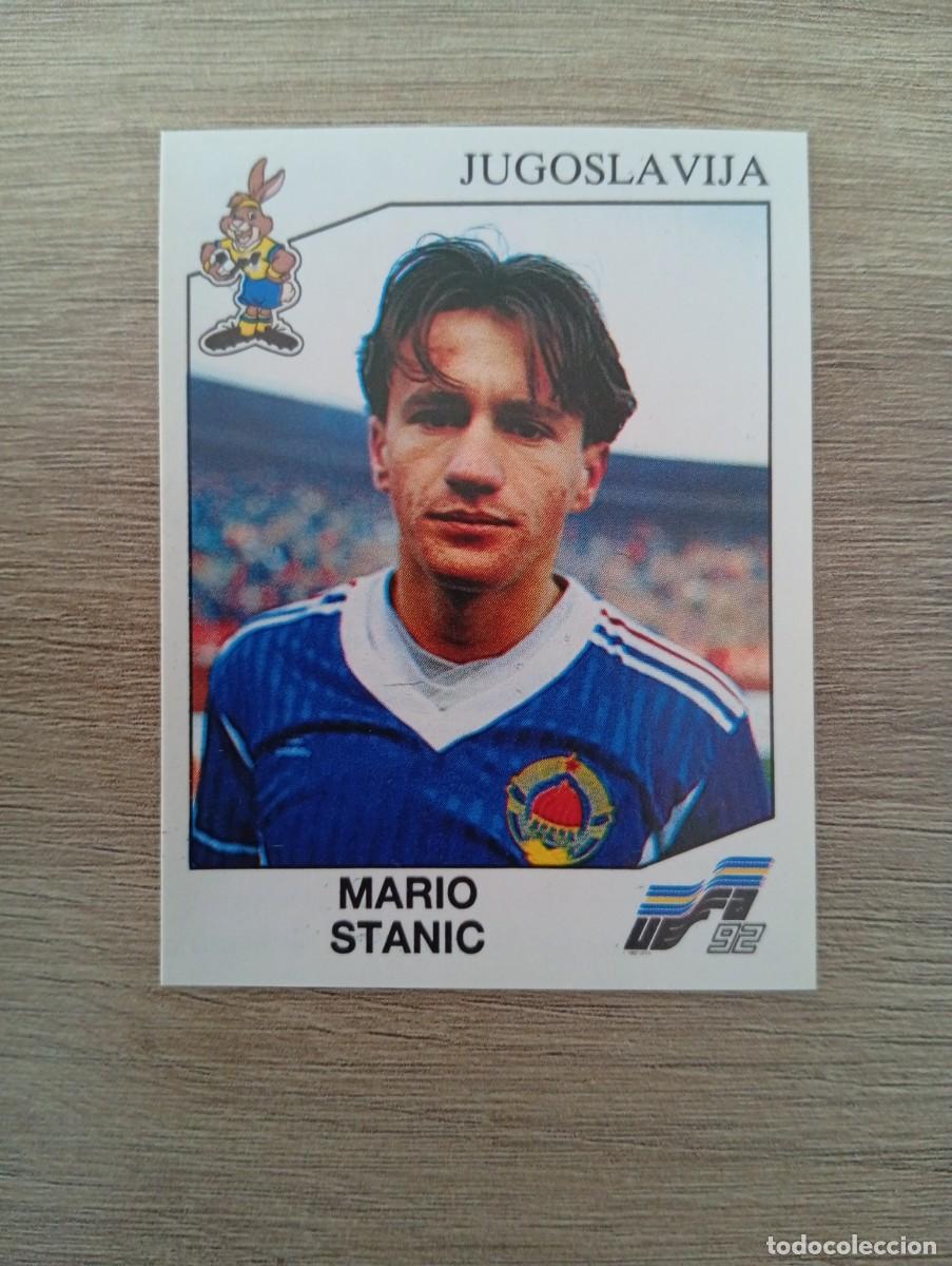 Fu&szlig;ball-Sticker: MARIO STANIC 86 YUGOSLAVIA PANIN PANINI EUROCOPA EURO 1992 92 NUNCA PEGADO SIN PEGAR
