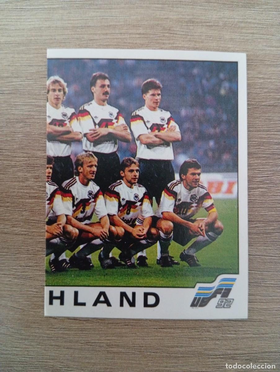 Cromos de Futebol: ALINEACION ALEMANIA 190 PANINI EUROCOPA EURO 1992 92 NUNCA PEGADO SIN PEGAR