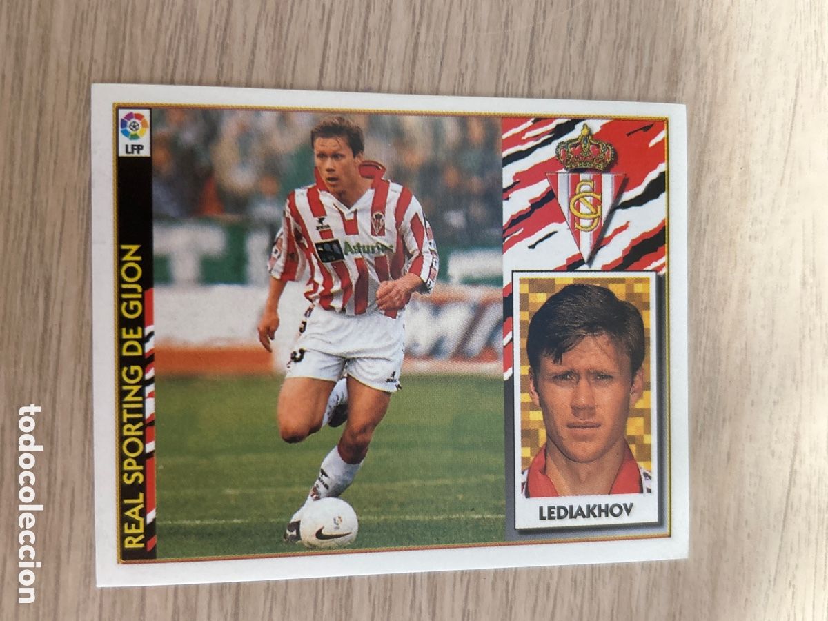 Cartes &agrave; collectionner de Football: LEDIAKHOV SPORTING DE GIJON LIGA ESTE 1997 1998 97 98 NUNCA PEGADO SIN PEGAR