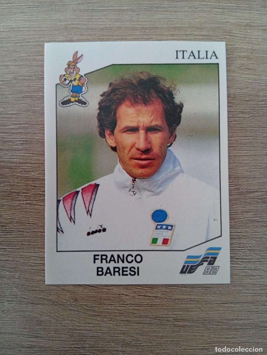 Cartes &agrave; collectionner de Football: FRANCO BARESI 243 ITALIA PANINI EUROCOPA EURO 1992 92 NUNCA PEGADO SIN PEGAR