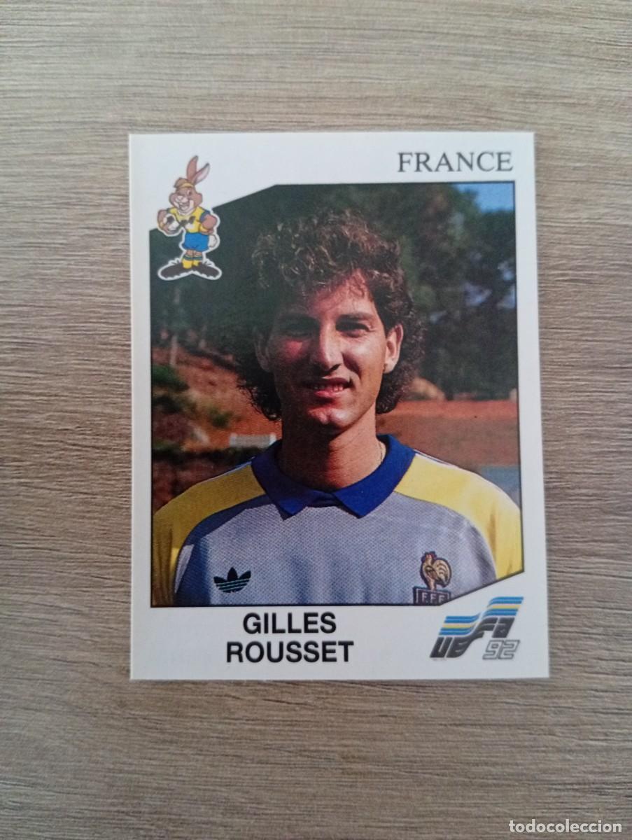 Cartes &agrave; collectionner de Football: GUILLES ROUSSET 45 FRANCIA PANINI EUROCOPA EURO 1992 92 NUNCA PEGADO SIN PEGAR