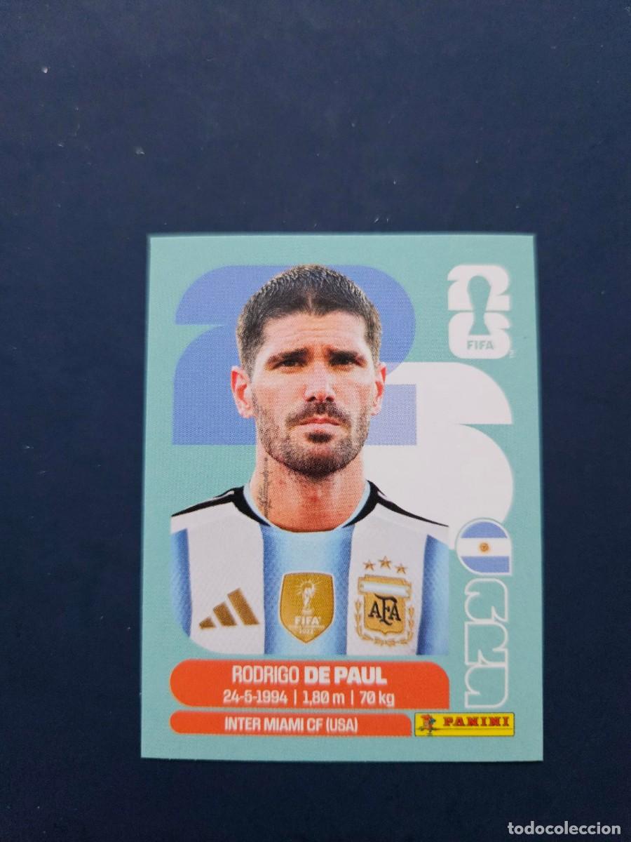 Cromos de f&uacute;tbol: ARG 10 RODRIGO DE PAUL ARGENTINA FIFA WORLD CUP MUNDIAL 26 2026 SIN PEGAR NUNCA PEGADO
