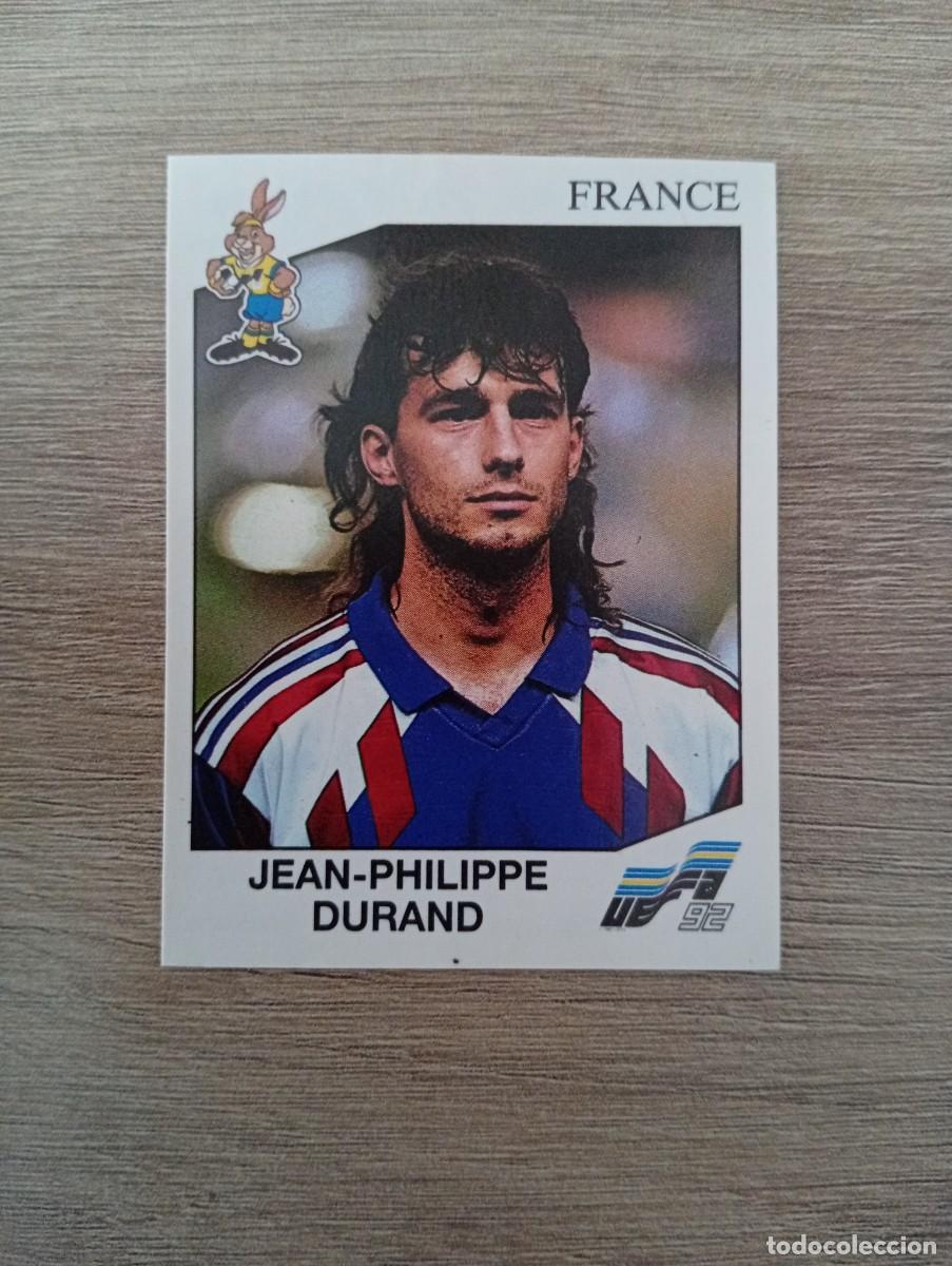 Cromos de Futebol: JEAN PHILIPPE DURAND 56 FRANCIA PANINI EUROCOPA EURO 1992 92 NUNCA PEGADO SIN PEGAR