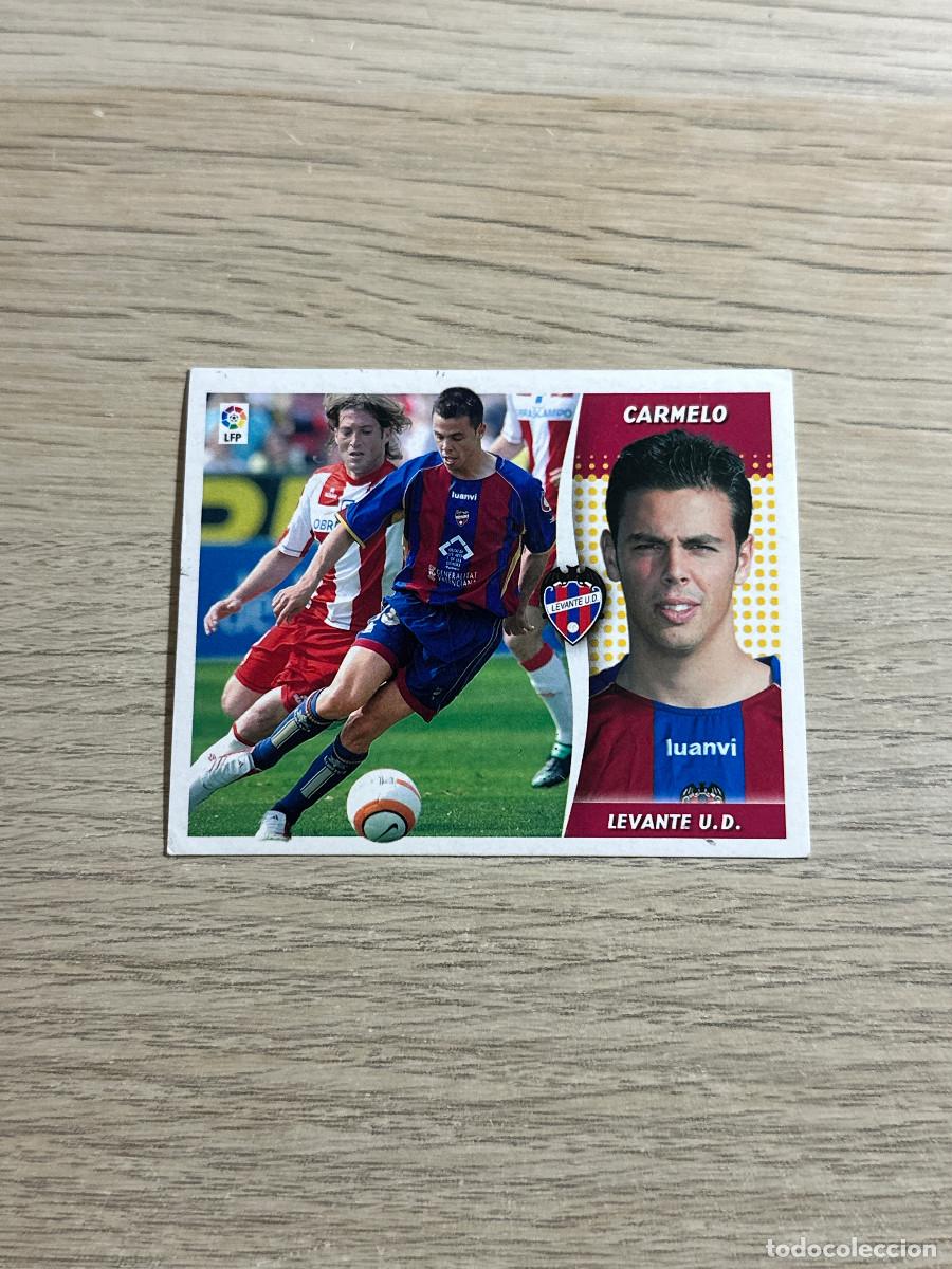 Cromos de f&uacute;tbol: CARMELO LEVANTE COLECCIONES ESTE LIGA 2006 2007 06 07 SIN PEGAR NUNCA PEGADO