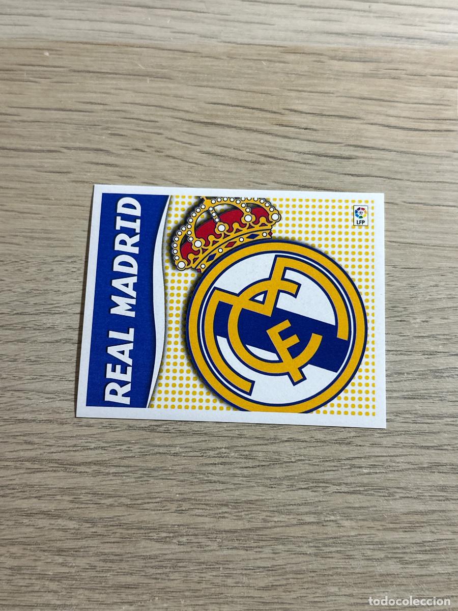 Figurine di Calcio: ESCUDO REAL MADRID COLECCIONES ESTE LIGA 2006 2007 06 07 SIN PEGAR NUNCA PEGADO