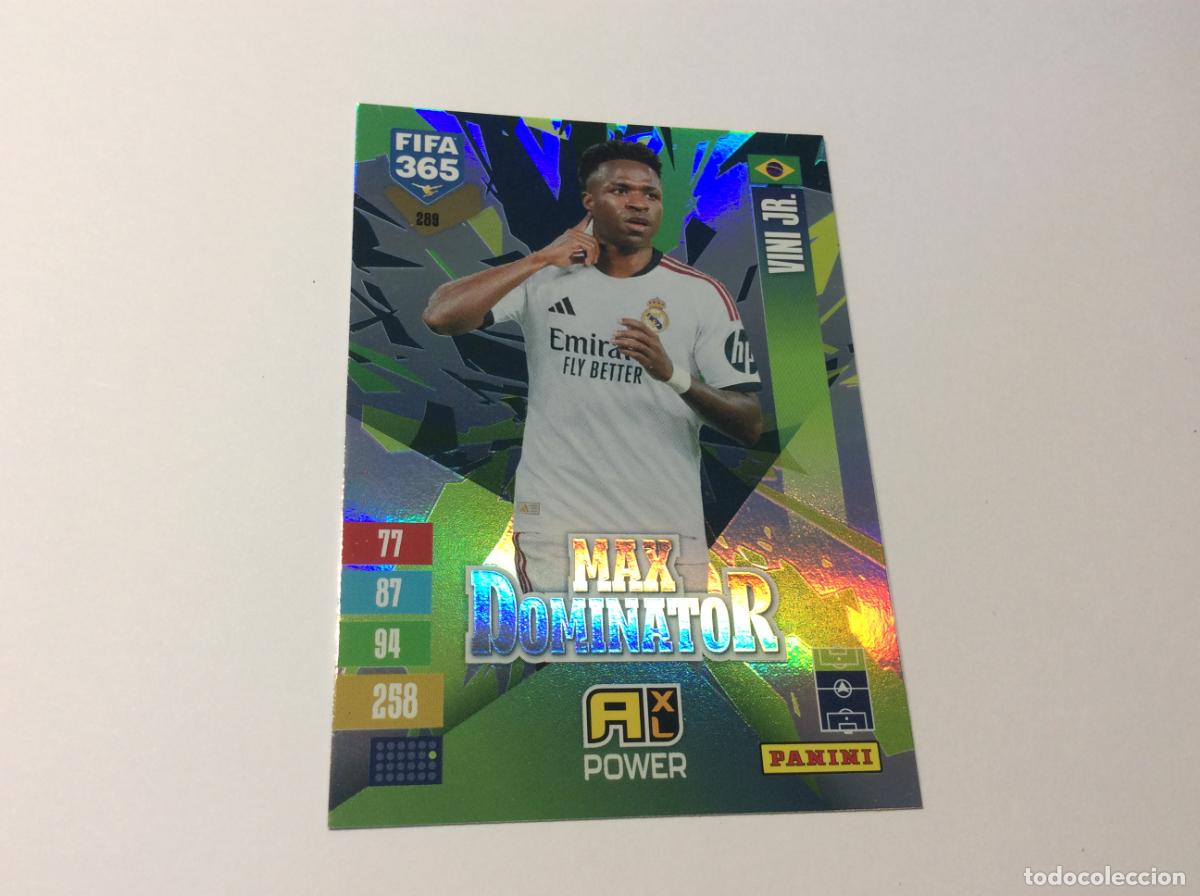Cartes &agrave; collectionner de Football: 289 Max Dominator Vinicius Vini Jr Real Madrid Adrenalyn XL Fifa 365 2027 27 Panini