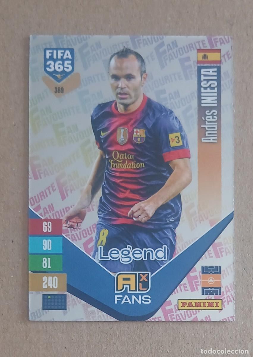 Cartes &agrave; collectionner de Football: CROMO n&ordm; 389 INIESTA BARCELONA FAN FAVOURITE PLATA ADRENALYN XL FIFA 365 2026-2027. Nuevo de sobre.
