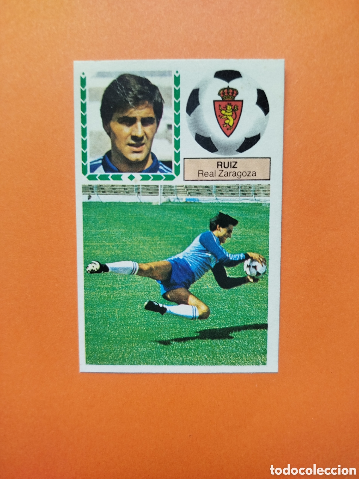 Fu&szlig;ball-Sticker: RUIZ ZARAGOZA COLOCA LIGA ESTE 83-84 RECUPERADO