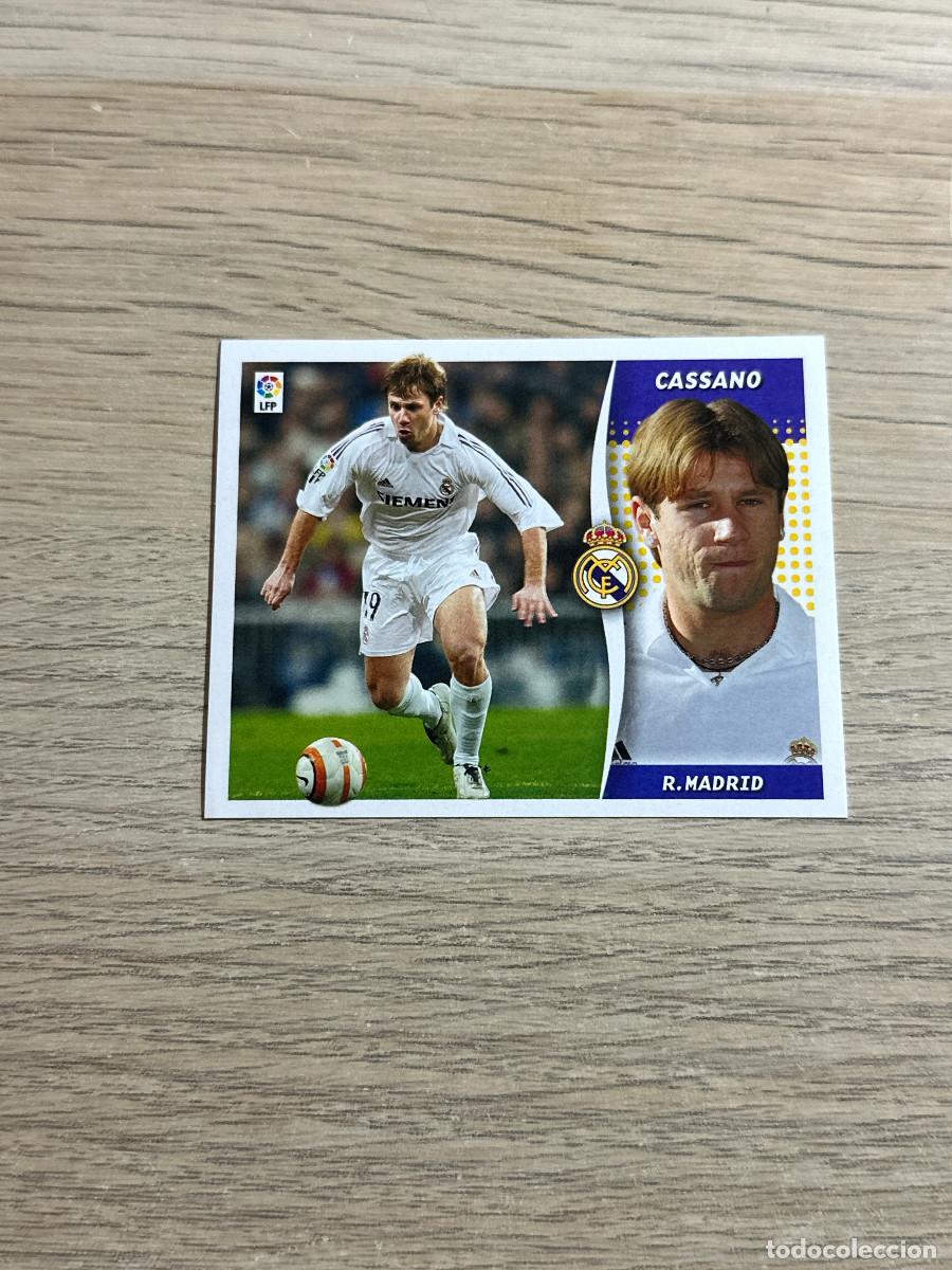Cromos de f&uacute;tbol: CASSANO REAL MADRID COLECCIONES ESTE LIGA 2006 2007 06 07 SIN PEGAR NUNCA PEGADO