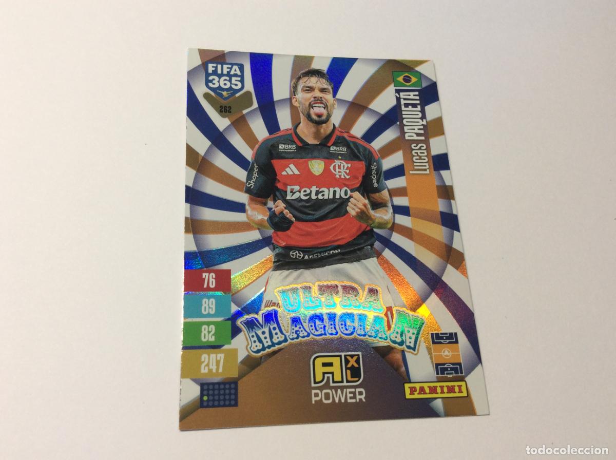 Cromos de f&uacute;tbol: 262 Ultra Magician Lucas Paquet&aacute; Flamengo Adrenalyn XL Fifa 365 2027 27 Panini
