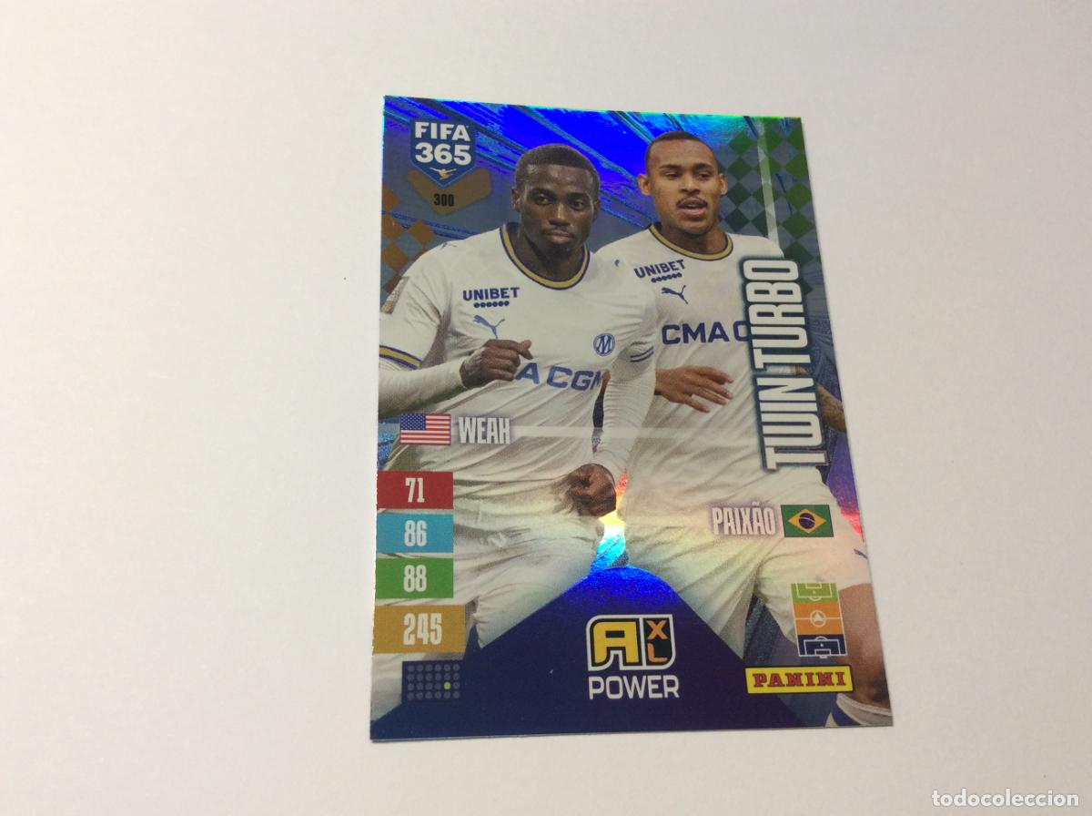Cromos de f&uacute;tbol: 300 Tuin Turbo Weah Paixao Olympique Marsella Adrenalyn XL Fifa 365 2027 27 Panini