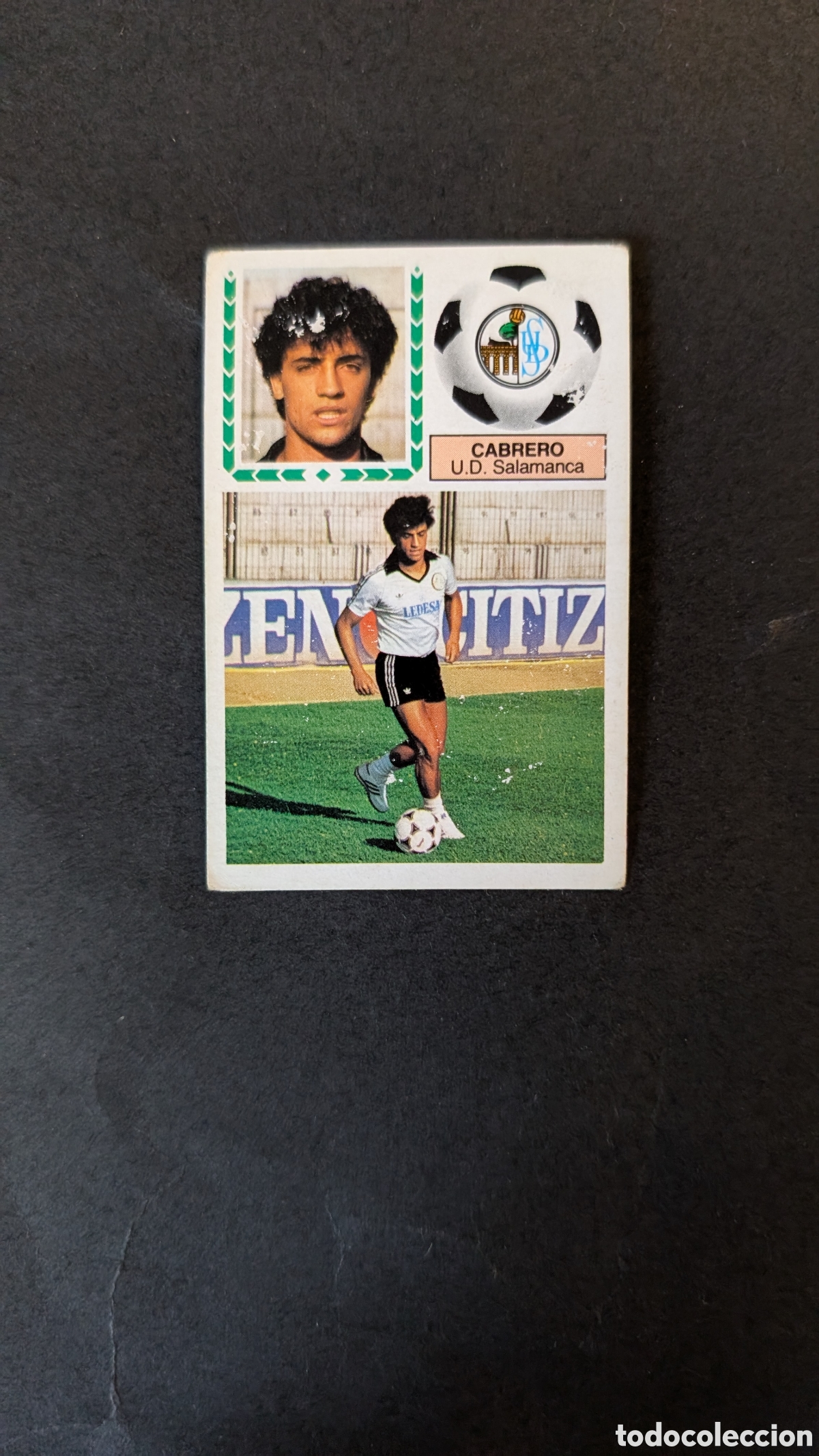 Cromos de f&uacute;tbol: CABRERO SALAMANCA COLOCA LIGA ESTE 1983/84 83 84 NUNCA PEGADO CON SIGNOS DE DESGASTE