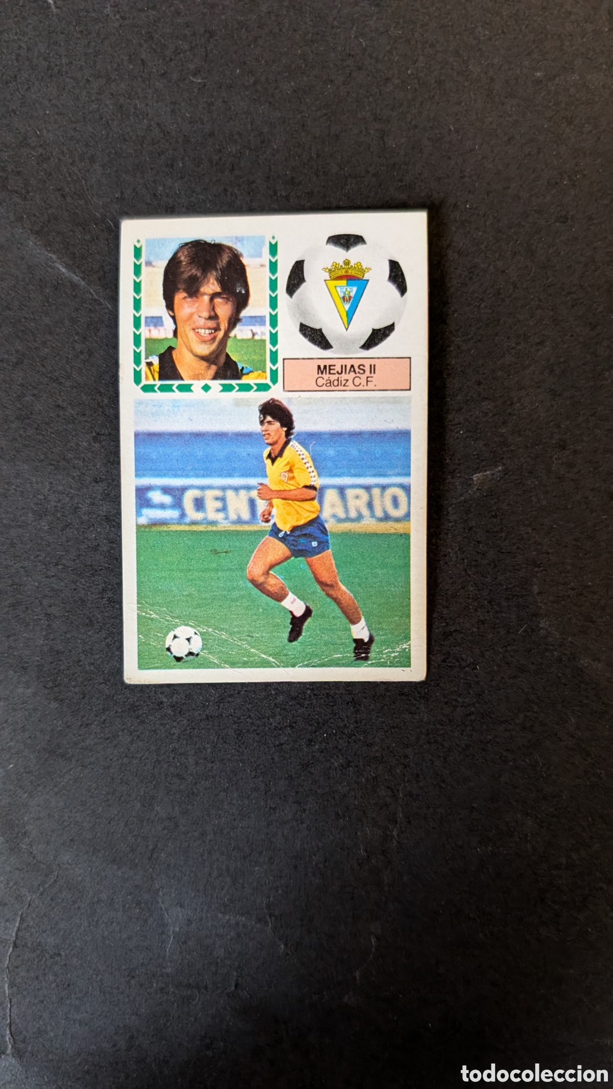 Cromos de f&uacute;tbol: MEJIAS II CADIZ VERSION LIGA ESTE 1983/84 83 84 NUNCA PEGADO CON SIGNOS DE DESGASTE