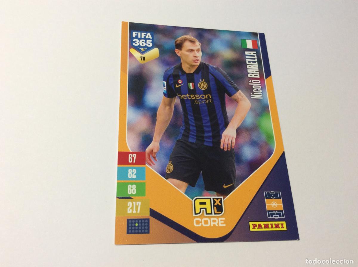Cromos de f&uacute;tbol: 79 Nicolo Barella Inter Milan Adrenalyn XL Fifa 365 2027 27 Panini
