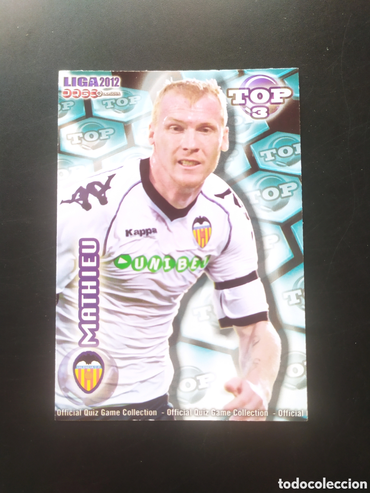 Football Stickers: Mundicromo fichas Liga 2011 2012 11 12 Mathieu top mate n&deg; 579 Valencia