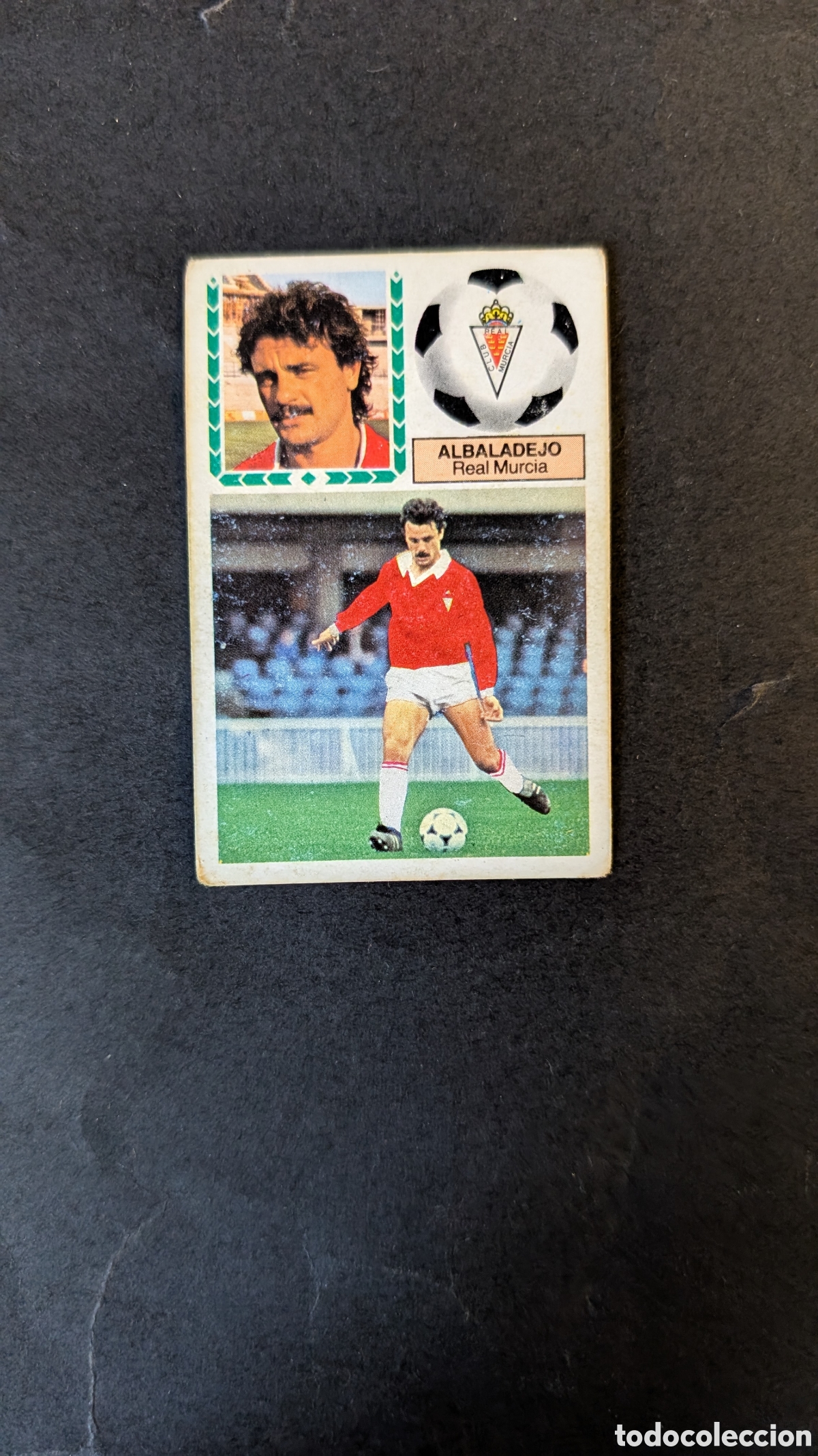 Football Stickers: ALBALADEJO MURCIA FICHAJE 2 VERSION LIGA ESTE 1983/84 83 84 NUNCA PEGADO CON SIGNOS DE DESGASTE