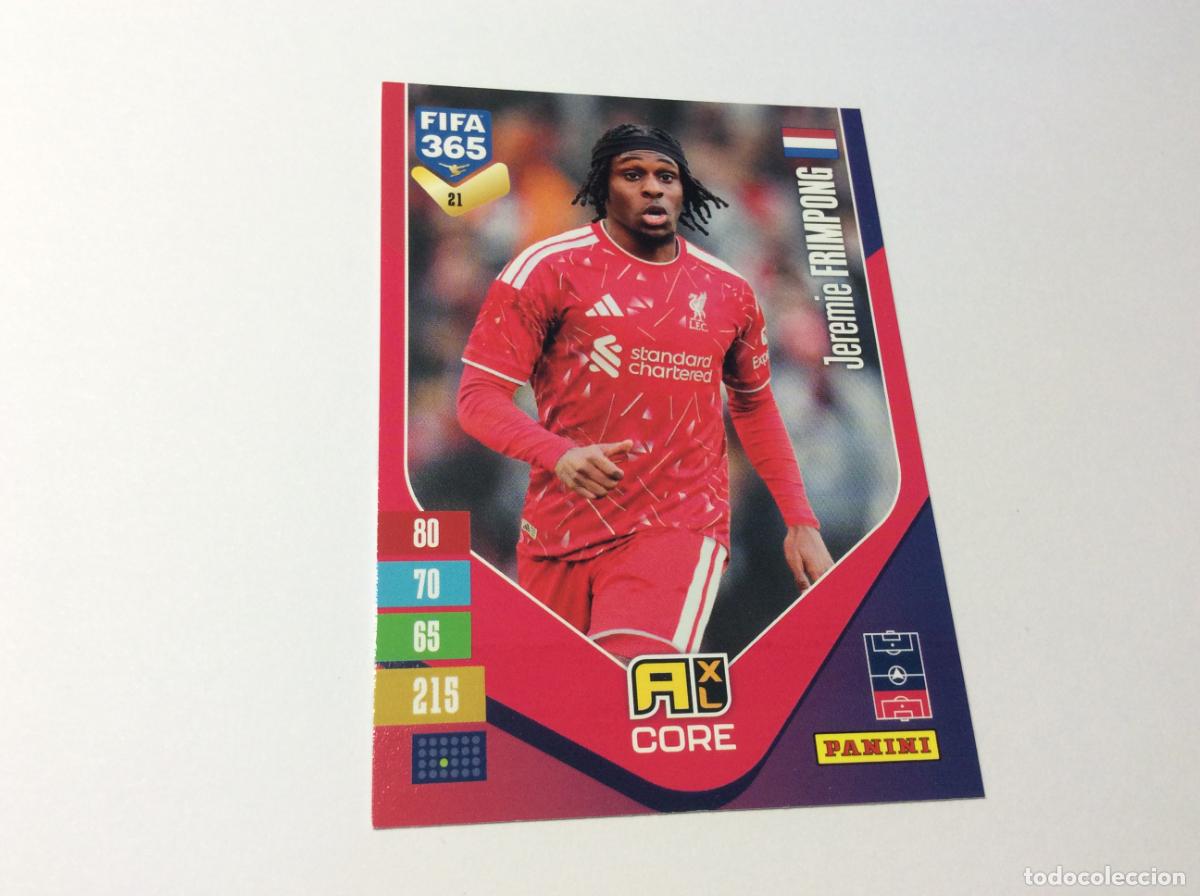 Figurine di Calcio: 21 Jeremie Frimpong Liverpool Adrenalyn XL Fifa 365 2027 27 Panini