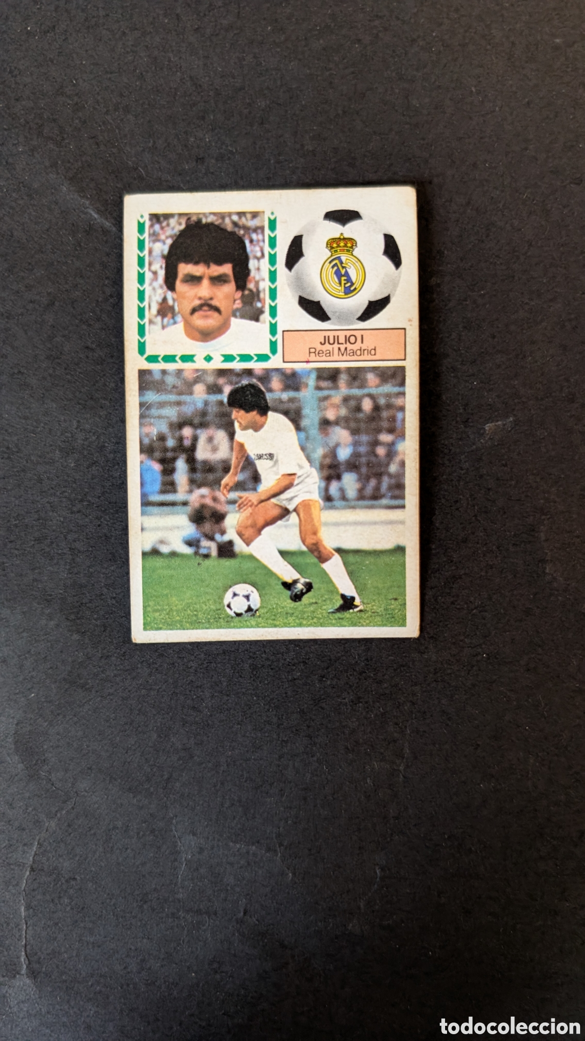 Football Stickers: JULIO I REAL MADRID FICHAJE 4 VERSION LIGA ESTE 1983/84 83 84 NUNCA PEGADO CON SIGNOS DE DESGASTE
