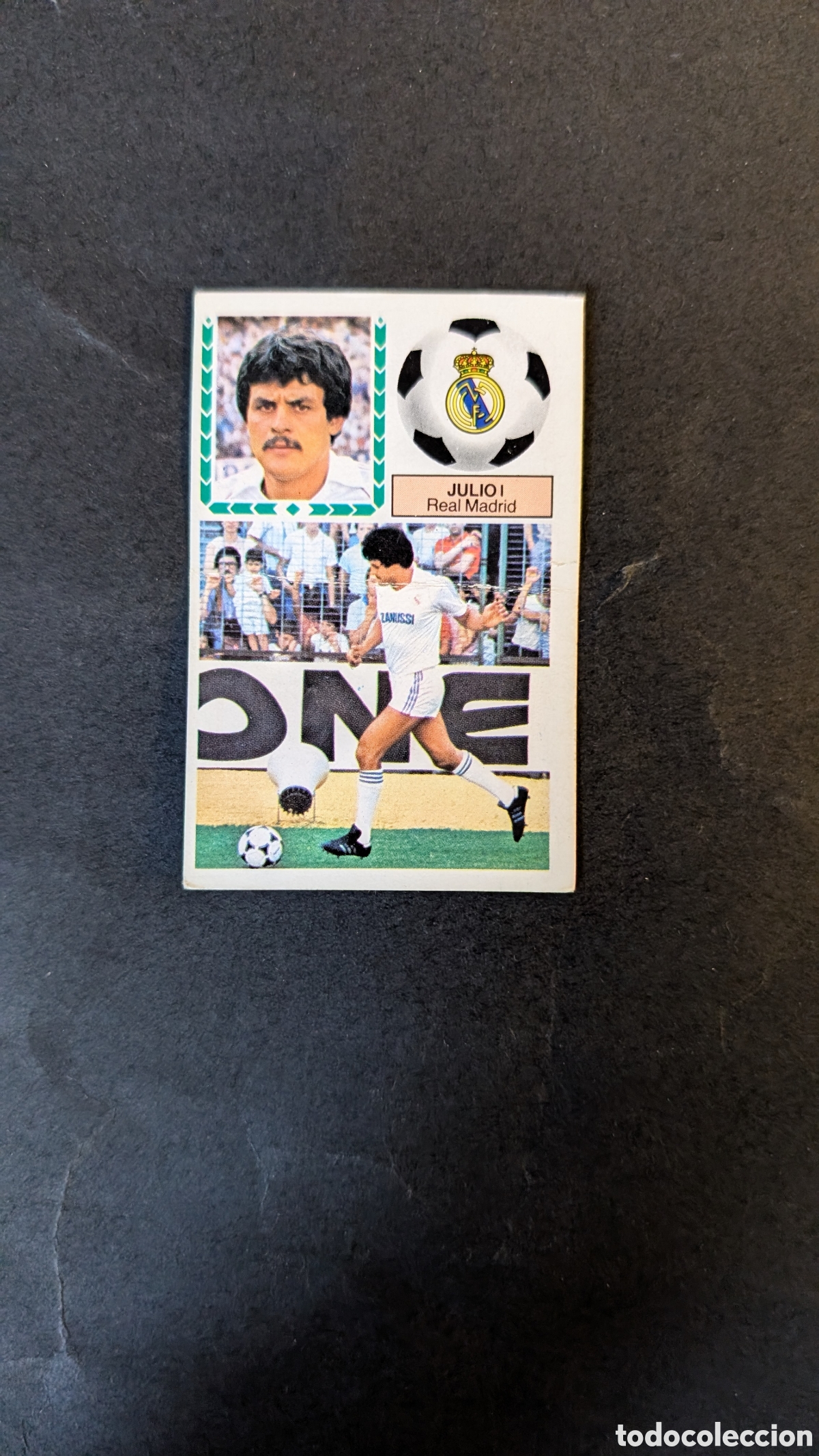 Football Stickers: JULIO I REAL MADRID FICHAJE 4 VERSION LIGA ESTE 1983/84 83 84 NUNCA PEGADO CON SIGNOS DE DESGASTE
